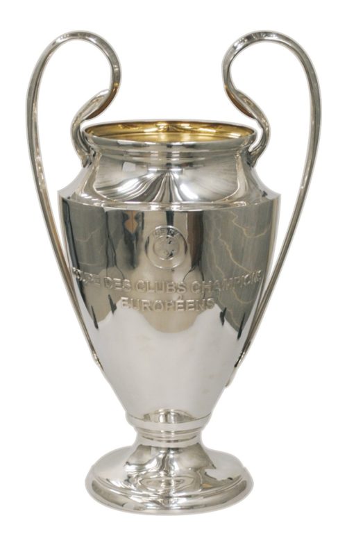 Copa del campeón de Europa de fútbol.