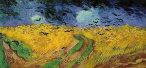 Trigal con cuervos, Campo de trigo con cuervos o Trigal bajo la tormenta, es un óleo sobre lienzo del pintor holandés Vincent van Gogh.