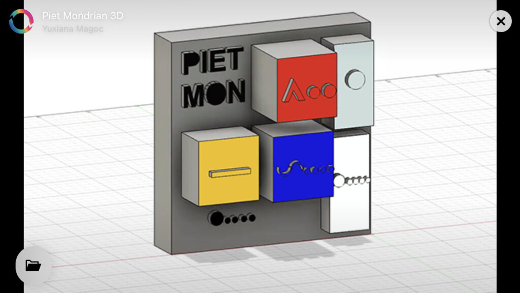 Diseño para la impresión 3D – Piet Mondrian