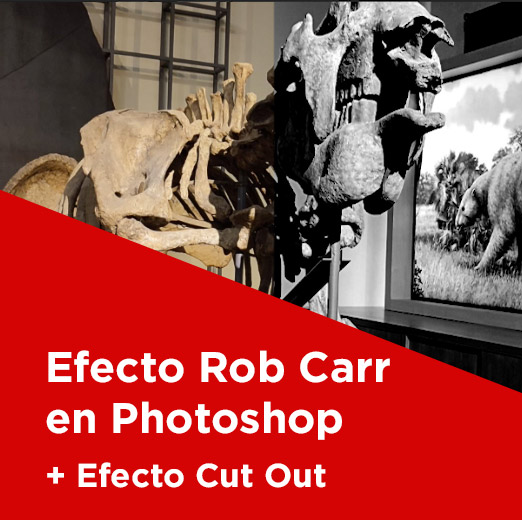 Cómo aplicar el efecto Rob Carr y Cut out en Photoshop