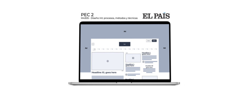 PEC2 – Wireframe periódico digital EL PAÍS