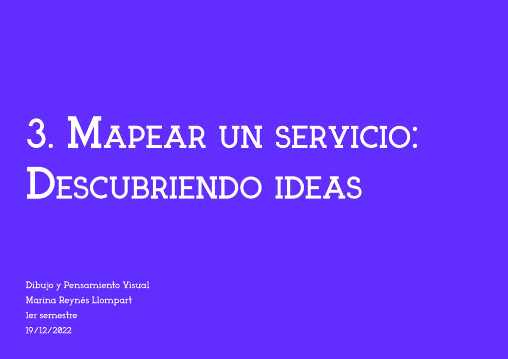 3. Mapear un servicio: descubriendo ideas