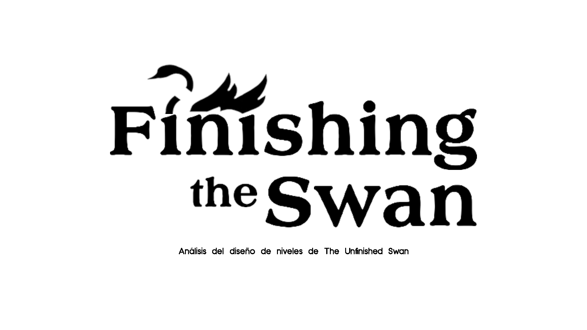 Imagen con el título de la práctica: Finishing the Swan - Análisis del diseño de niveles de The Unfinished Swan