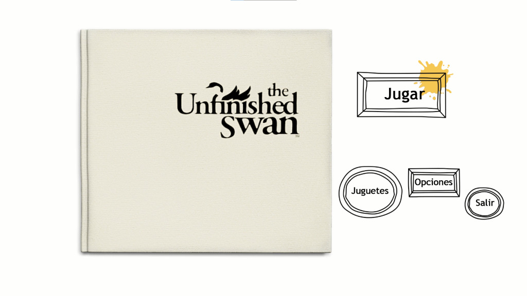 Menú principal de The Unfinished Swan