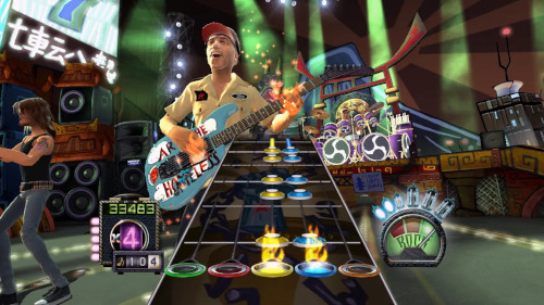 The Guitar Hero 3 game scene
